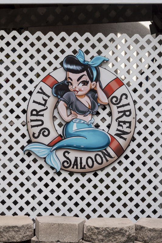 Surly Siren Saloon mermaid sign in Key West